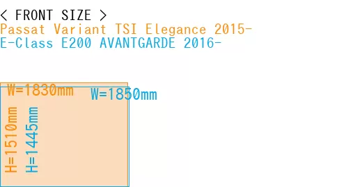 #Passat Variant TSI Elegance 2015- + E-Class E200 AVANTGARDE 2016-
